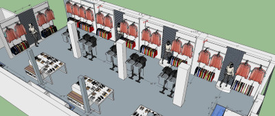 Gondola shelving solution in an active retail environment